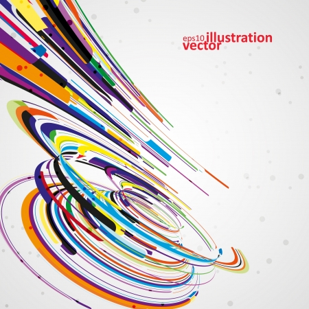 Futuristic abstract shape illustration, technology vector background のイラスト素材