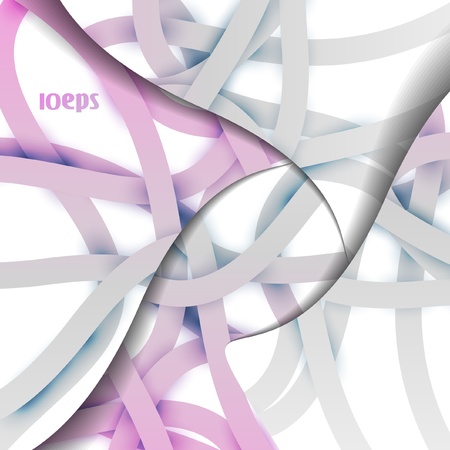 Colorful abstract vector background, futuristic tangled lines illustrationのイラスト素材