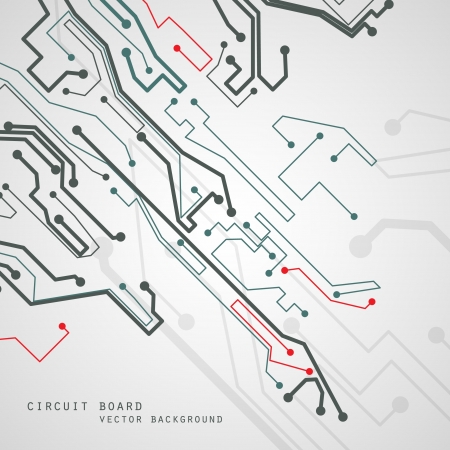 Circuit board vector background, technology illustration のイラスト素材