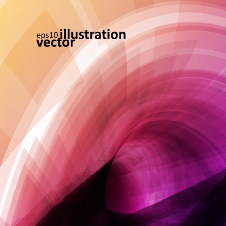 Colorful abstract vector background, futuristic wavy illustration のイラスト素材