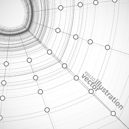 Abstract vector background, technology illustration, stylishのイラスト素材