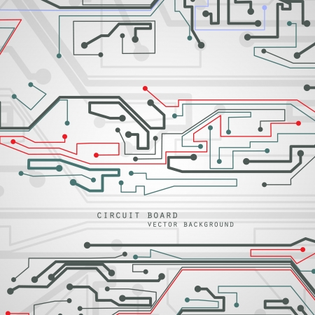 Circuit board vector background, technology illustration のイラスト素材