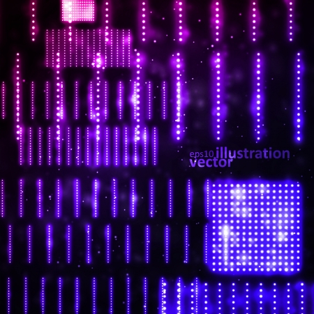 Abstract vector background, creative technology, light neon Illustrations のイラスト素材
