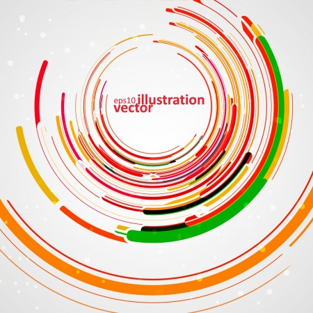 Futuristic abstract shape illustration, technology vector backgroundのイラスト素材
