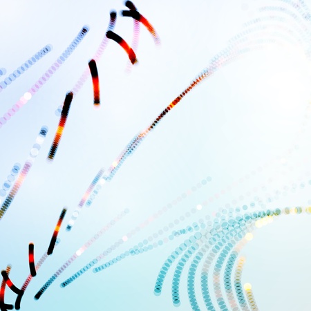 Abstract colorful, creative futuristic wavy illustration の写真素材