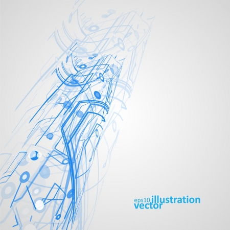 Futuristic technology illustration, circuit board vector background eps10のイラスト素材