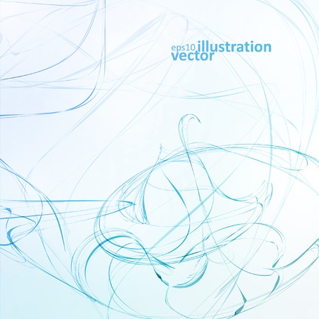 Abstract wave vector background, futuristic wavy illustrationのイラスト素材