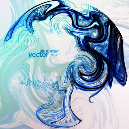 Abstract mystic vector background, futuristic wave illustration のイラスト素材