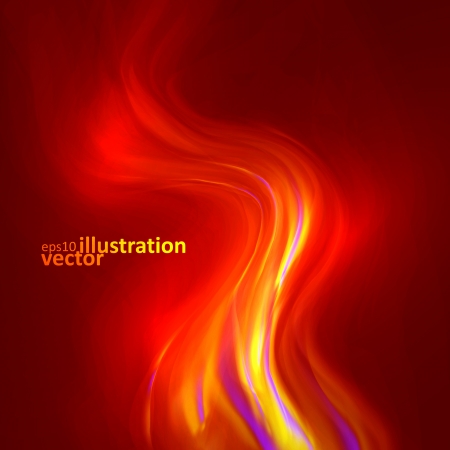 Abstract magical flame illustration. Colorful vector background のイラスト素材