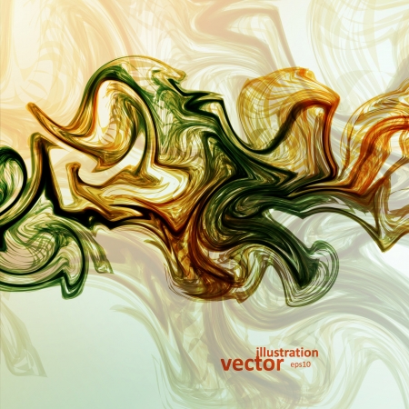 Abstract mystic vector background, futuristic wave illustration のイラスト素材