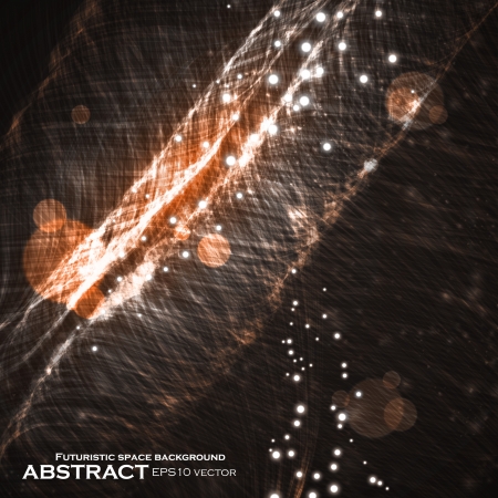Abstract vector background, shiny space, futuristic wave illustration eps10のイラスト素材