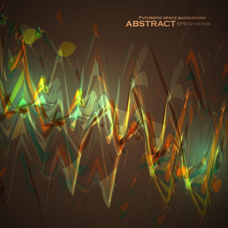 Abstract brown wave vector background, futuristic illustration eps10.のイラスト素材
