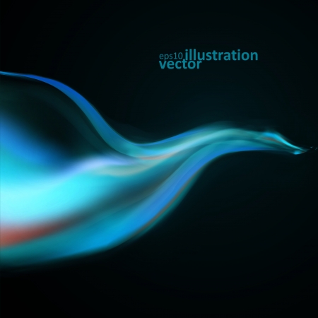 Blue smoke background. Abstract illustration のイラスト素材