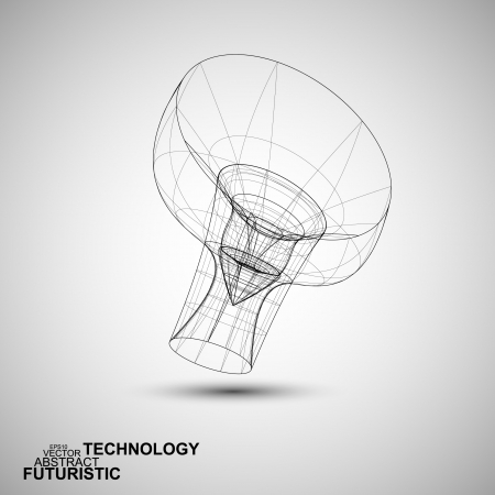 Abstract technology, technical stylish conceptのイラスト素材