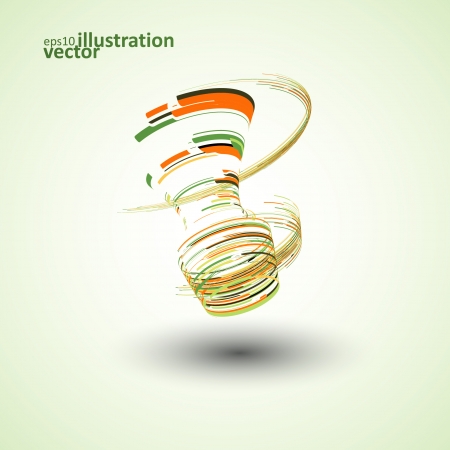Abstract geometric shape, vector technology illustration eps10のイラスト素材