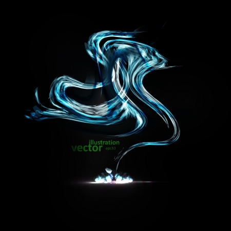 Abstract vector eps10. Creative dynamic element,  light lines Illustrations.のイラスト素材