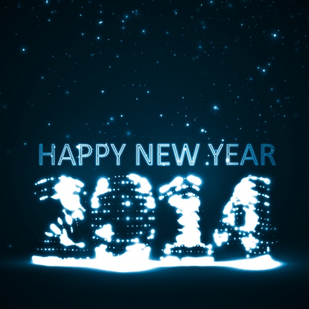 New Year celebration vector illustration, colorful lights elements eps10.のイラスト素材