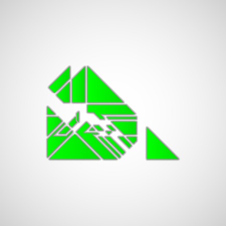 Ecology and environment symbol, abstract style illustrationの写真素材