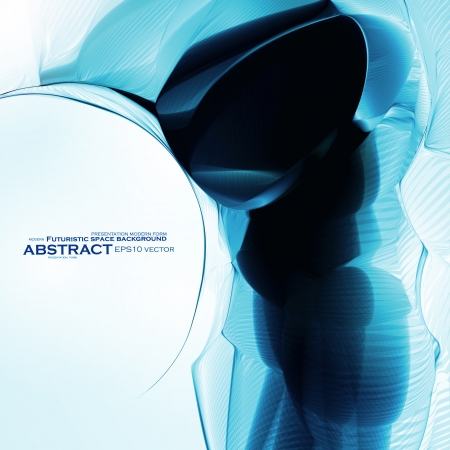 Abstract vector background in blue color, futuristic illustration eps10.のイラスト素材