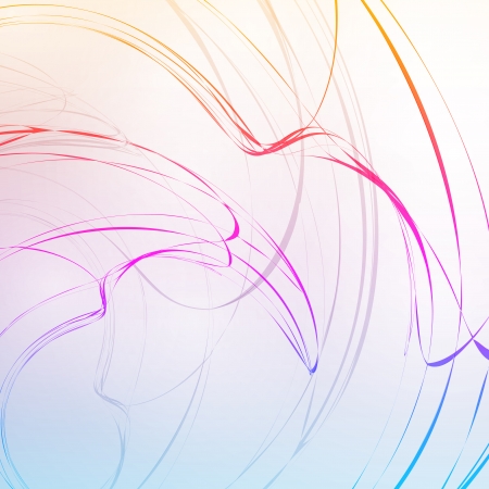 Colorful abstract background, futuristic wavy illustrationの写真素材