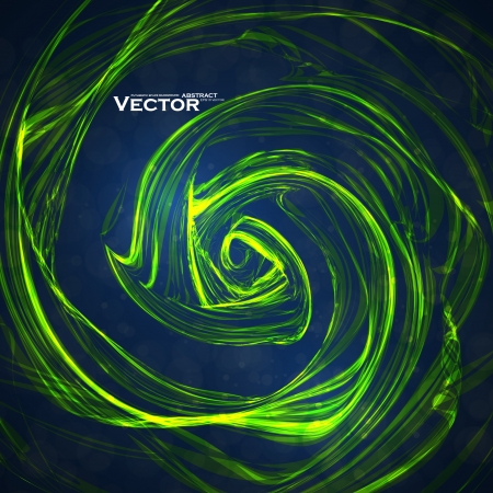 Abstract green, wave vector background, futuristic illustration のイラスト素材