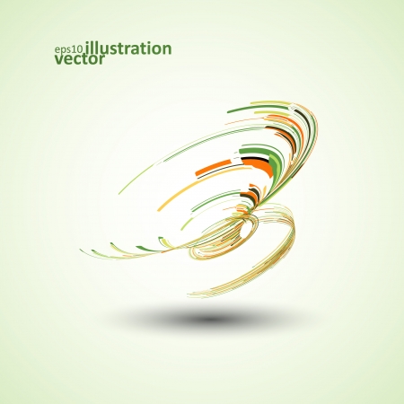 Abstract geometric shape, vector technology illustration のイラスト素材