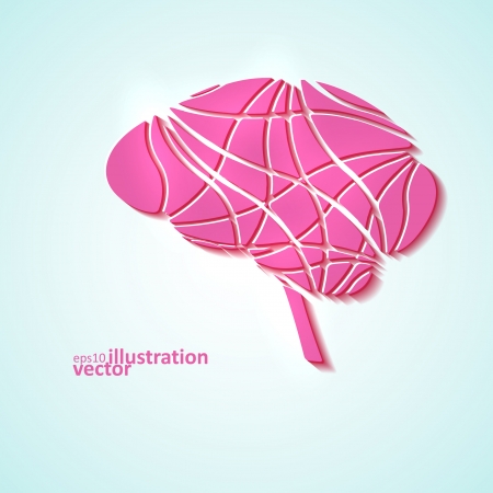 Creative brain, modern vector illustration のイラスト素材