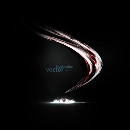 Abstract vector. Creative dynamic element,  light lines Illustrations.のイラスト素材