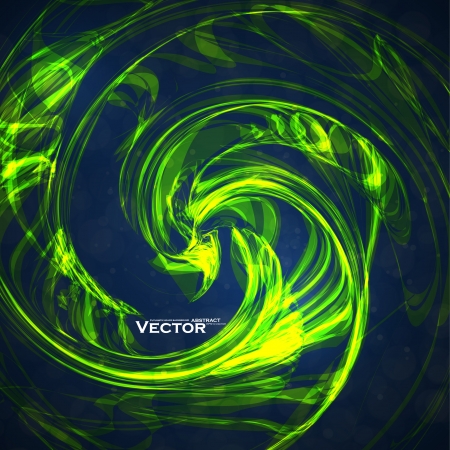 Abstract green, wave vector background, futuristic illustration eps10のイラスト素材