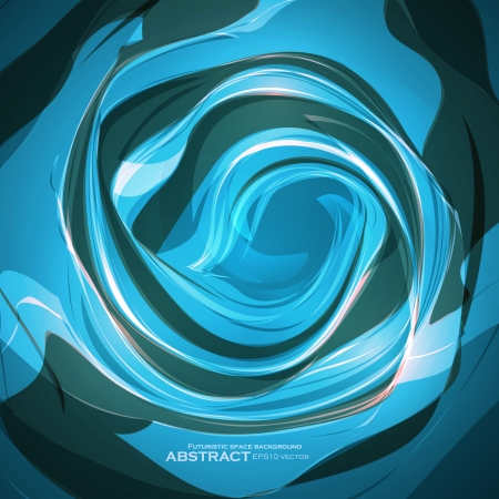 Abstract waving background, futuristic style illustration eps10.のイラスト素材