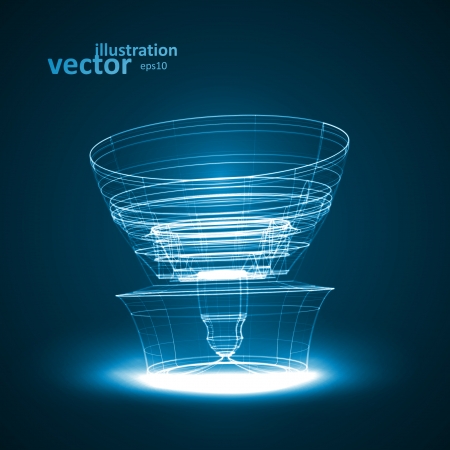 Abstract technology illustration のイラスト素材