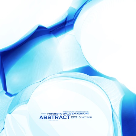 Abstract vector background in blue color, futuristic のイラスト素材