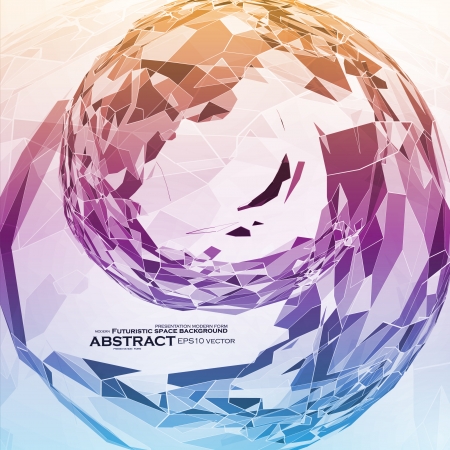 Abstract geometric illustration, colorful  のイラスト素材