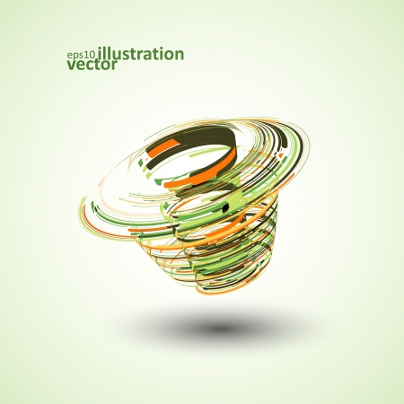 Abstract geometric shape, vector technology illustration eps10のイラスト素材