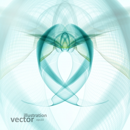 Abstract wave vector background, futuristic illustration eps10のイラスト素材