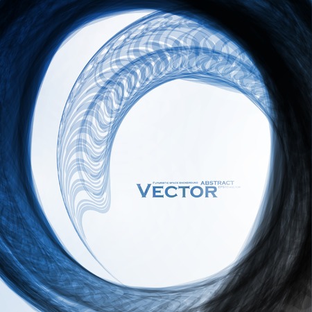 Abstract blue, wave vector background, futuristic illustration eps10のイラスト素材