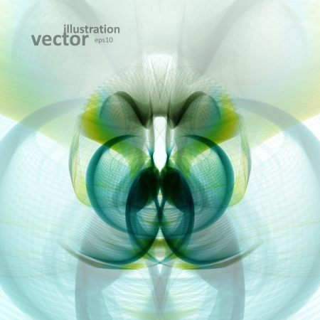 Abstract wave vector background, futuristic illustration  のイラスト素材