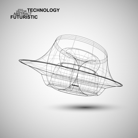 Abstract vector technology, technical stylish concept のイラスト素材