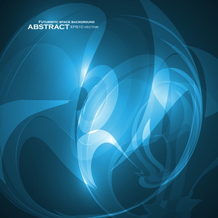Abstract blue, wave vector background, futuristic illustration のイラスト素材