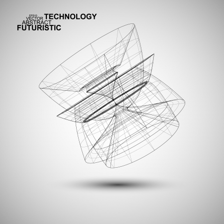 Abstract vector technology, technical stylish concept eps10のイラスト素材