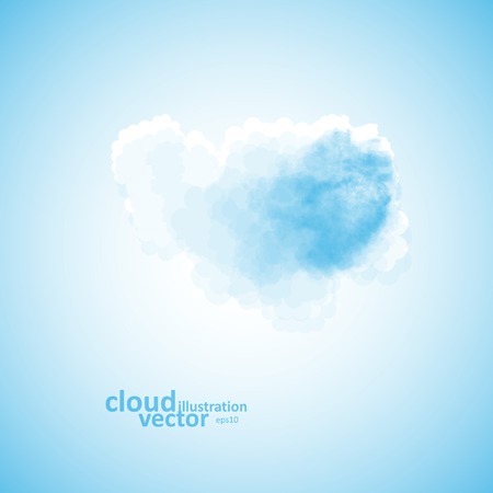 Cloud vector background, creative style illustration のイラスト素材