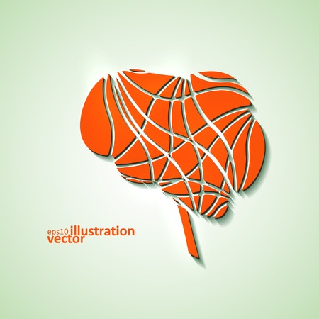 Creative brain, modern vector illustration eps10のイラスト素材