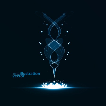  Creative dynamic element,  light lines Illustrations.のイラスト素材