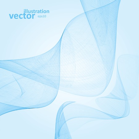 Abstract blue background,  futuristic wavy vector illustration のイラスト素材