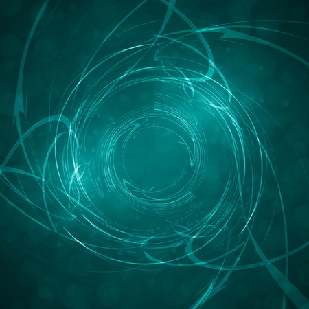 Blue abstract background, futuristic wavy illustrationの写真素材