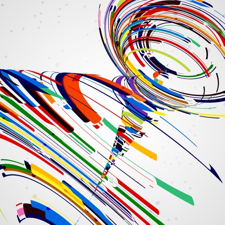 Futuristic abstract shape illustration, technology backgroundの写真素材