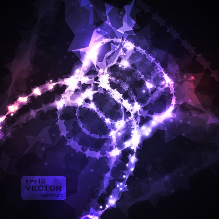 Futuristic abstract vector illustration, technology background のイラスト素材