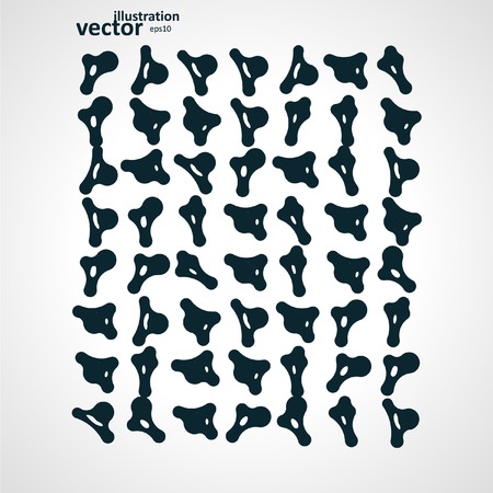 Molecule icon set, abstract vector illustration のイラスト素材
