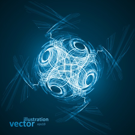 Abstract technology illustration, vector stylish concept eps10のイラスト素材