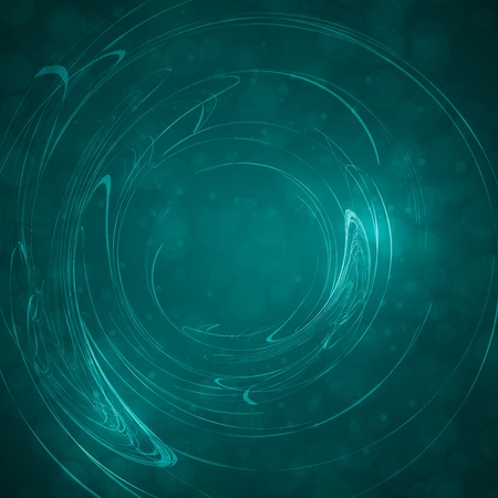 Blue abstract background, futuristic wavy illustrationの写真素材